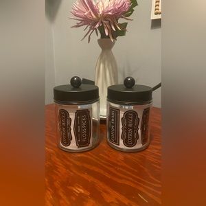 Anthropologie glass containers with labels